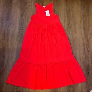 NWT CoralTiered Midi Tank Dress crown & ivy
